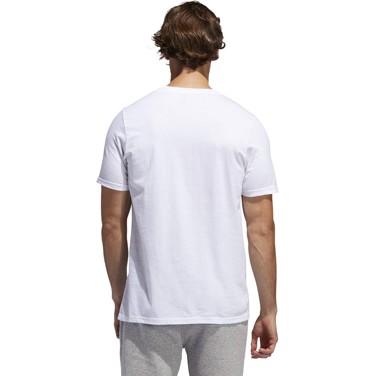 adidas Men's Linear Graphic T-Shirt - Casual Short Sleeve Cotton Tee for Streetwear, Gym & Everyday Wear