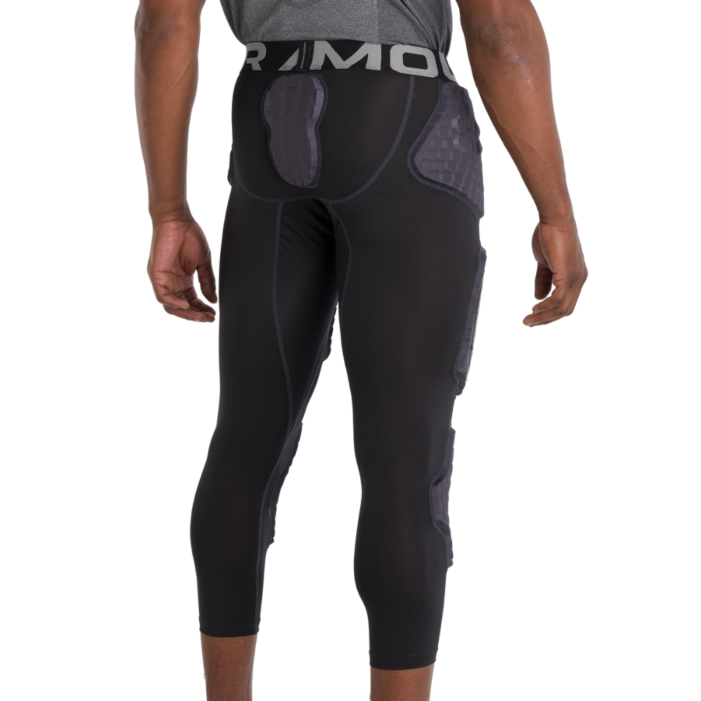 Men's Under Armour Gameday Armour Pro 7 Pad 3/4 Padded Compression Tights - Football, Baseball & Rugby Protective Legwear for Training & Game Day Performance