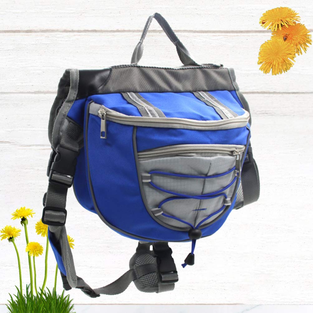 Large Dog Travel Backpack - Durable Dog Saddle Bag for Hiking, Camping & Outdoor Adventures | Pet Carrier Backpack with Adjustable Straps for Travel Trailers & Road Trips