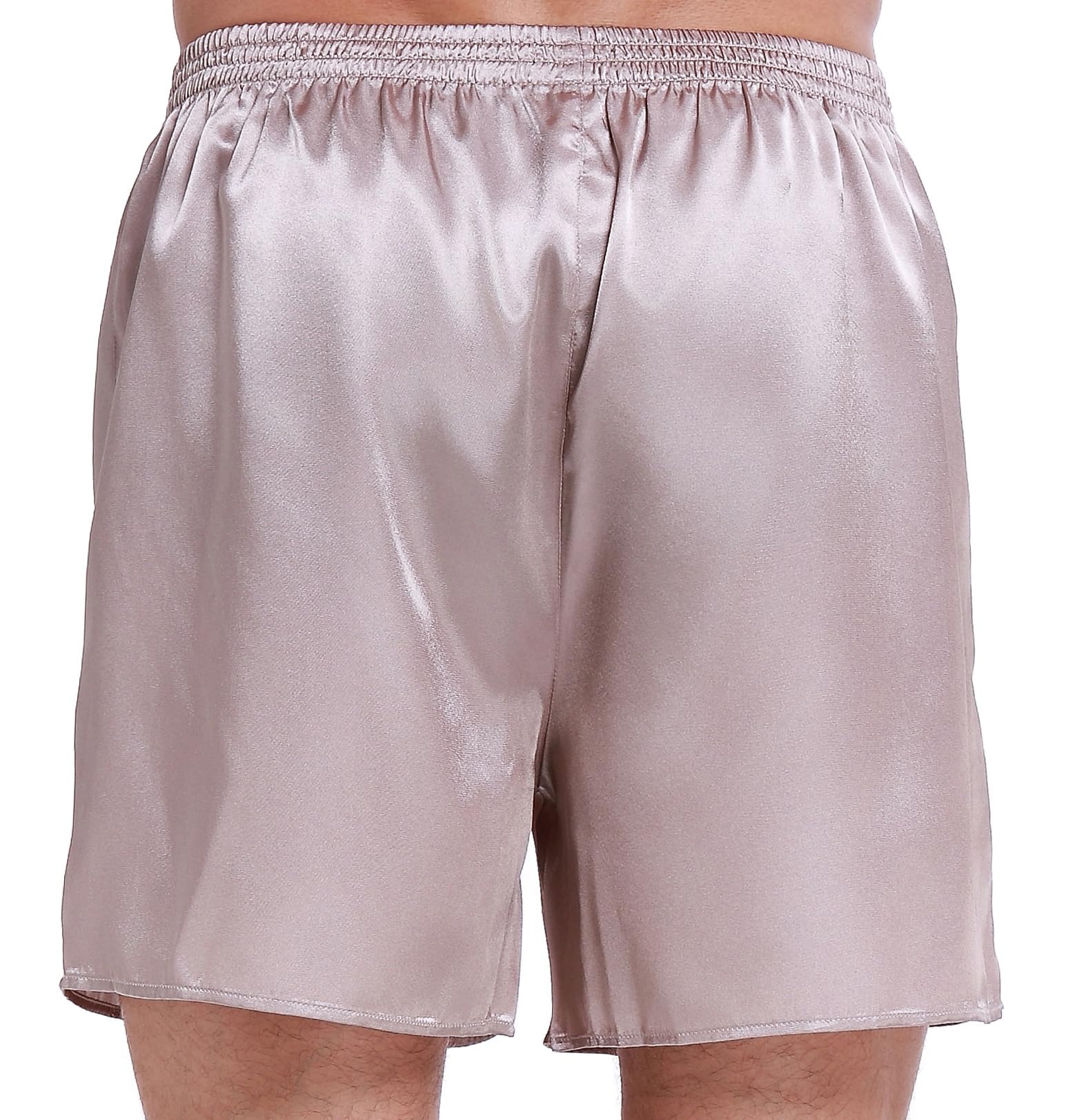 Lavenderi Men's Silk Satin Boxer Shorts - Luxury Sleepwear Pajama Shorts for Comfort & Style | Perfect for Lounging, Travel & Gifts