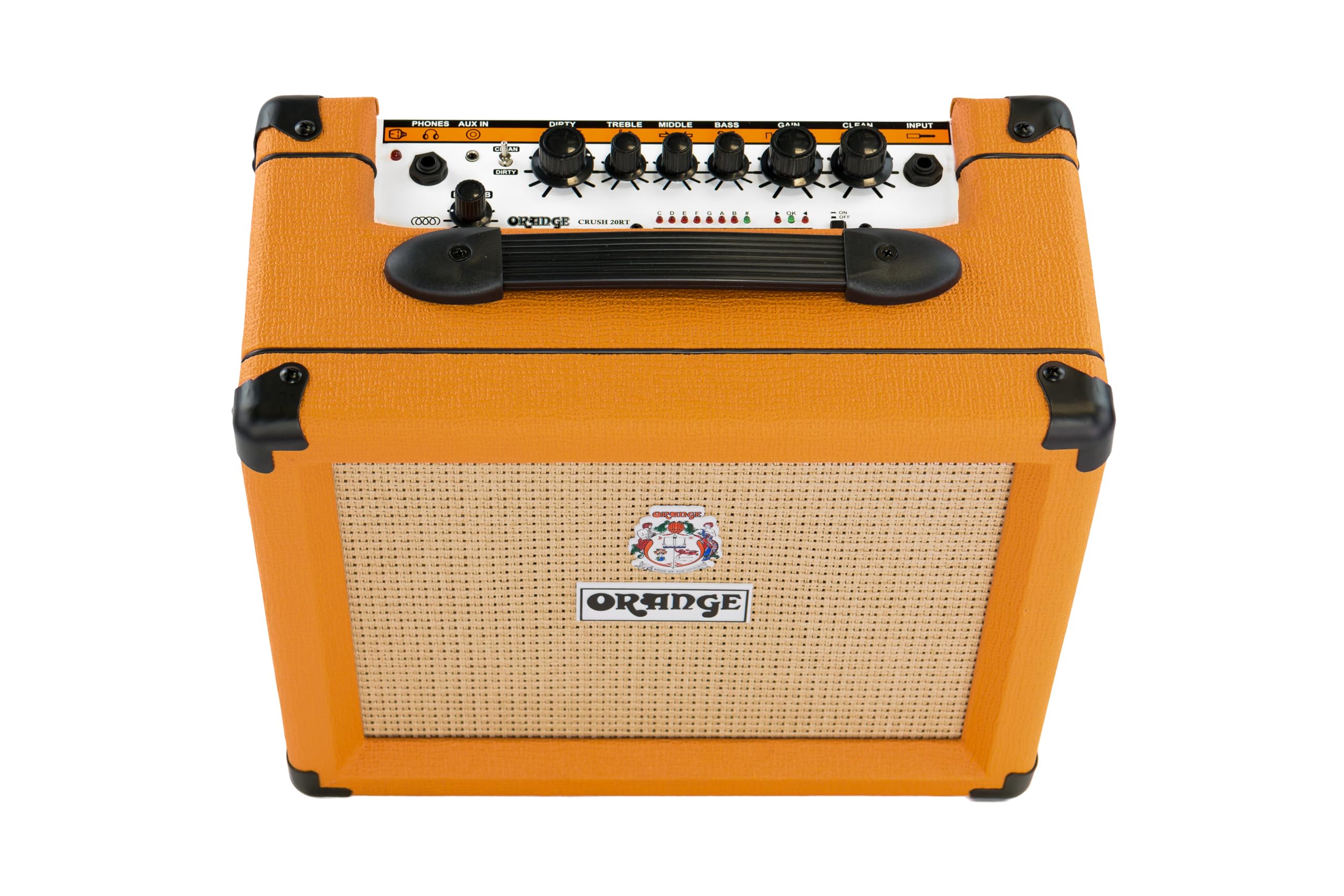 Orange Crush20RT 20W Electric Guitar Amplifier with Reverb & Tuner - Perfect for Home Practice, Studio Recording & Live Performances
