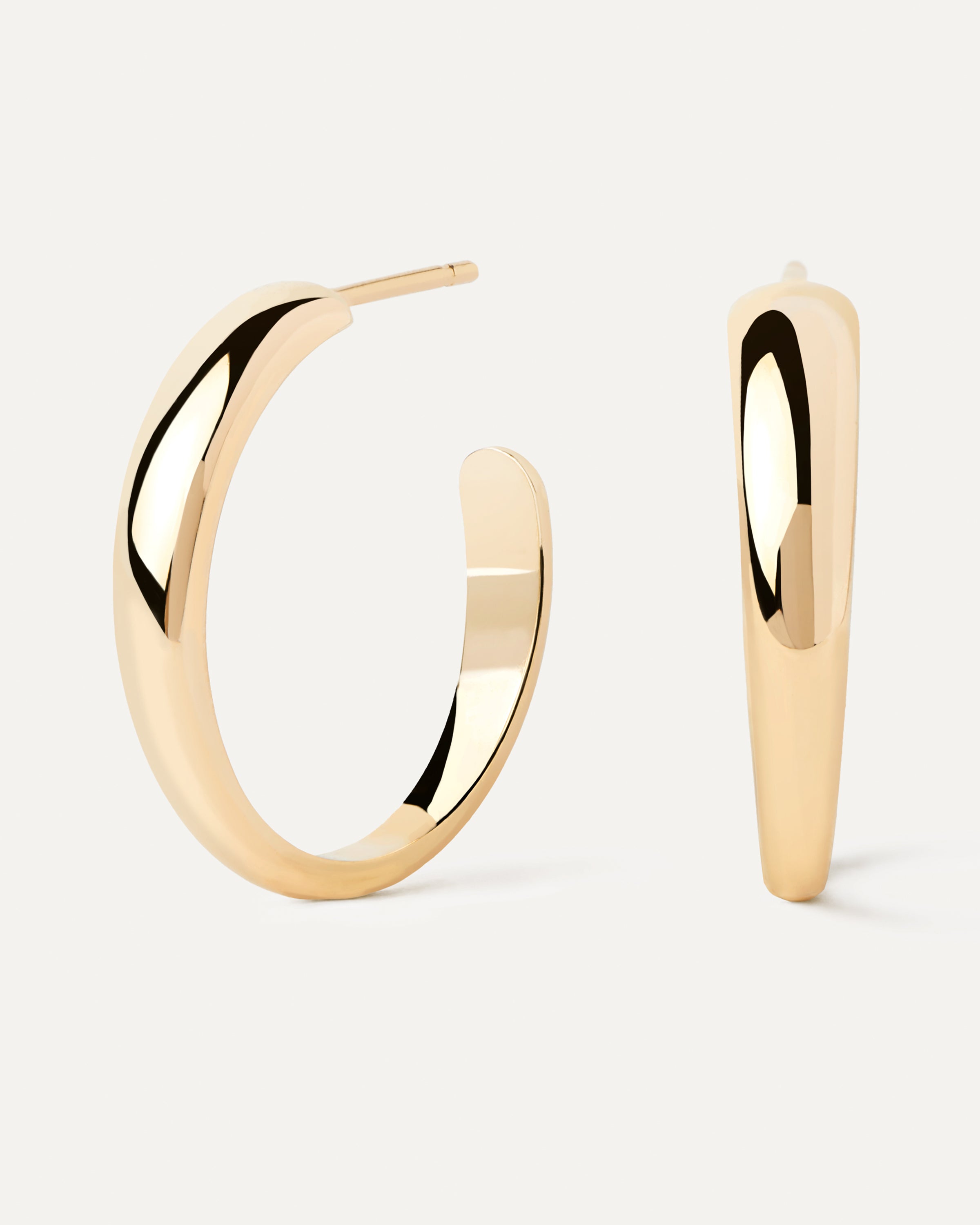 14K Gold Joan Hoop Earrings for Women - Classic Dangle Earrings for Everyday Wear & Special Occasions