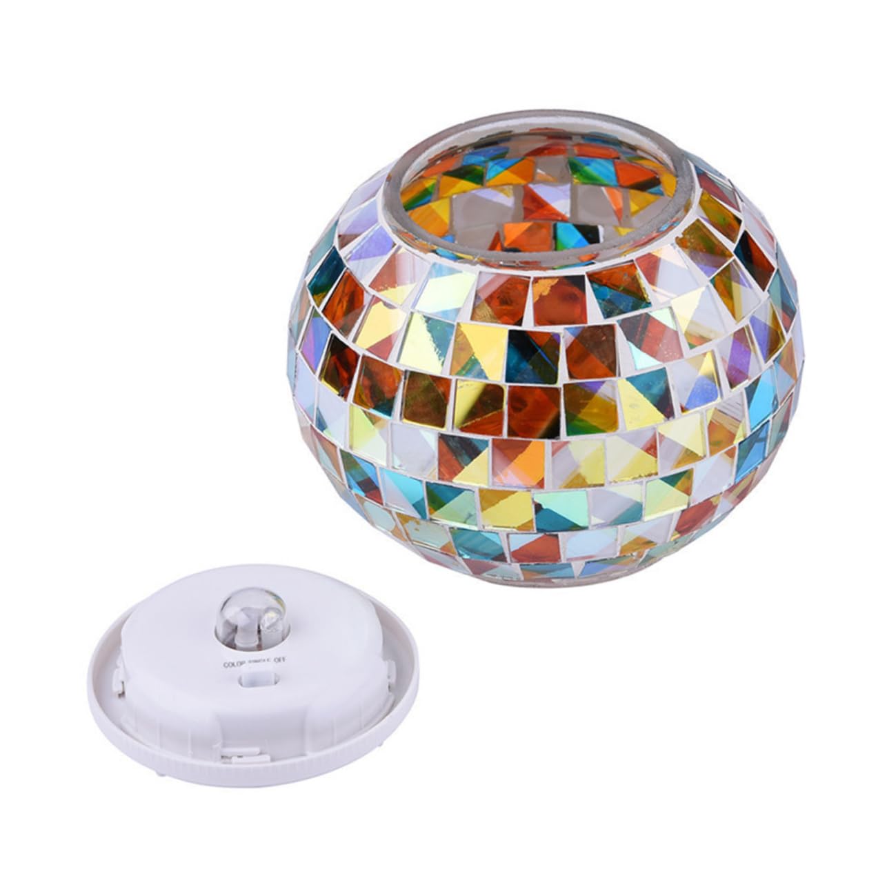 Solar Garden Lights Outdoor - Waterproof Mosaic Solar Lantern with Rainbow LED for Pathway, Lawn & Landscape Decoration | Perfect for Patio, Yard, Garden & Walkway Lighting at Night