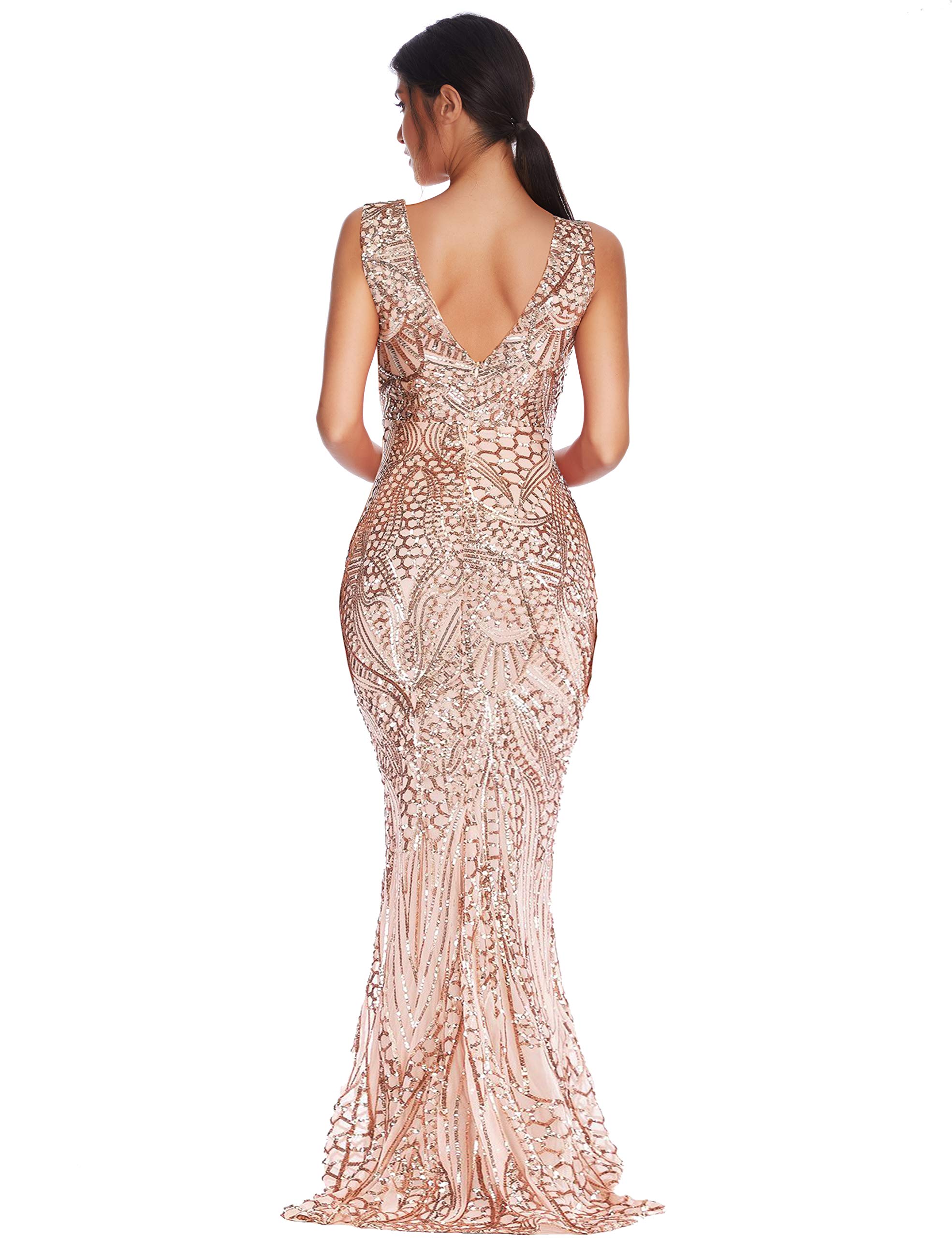 Elegant Sequin Mermaid Prom Dress for Women - Long Formal Evening Gown for Bridesmaid, Wedding, and Special Occasions