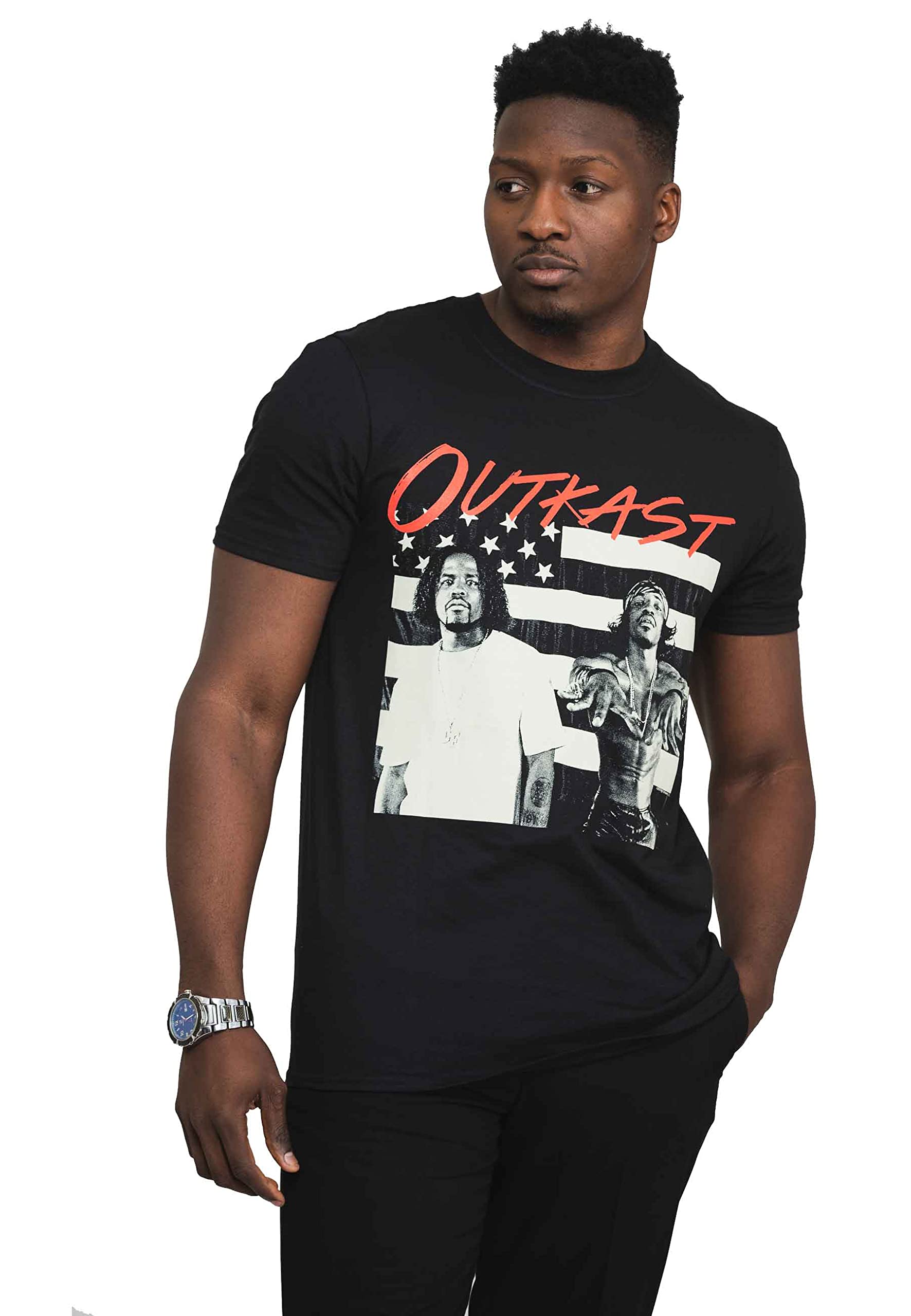 Official Outkast Stankonia Band Logo T-Shirt for Men - Black, Comfortable Cotton Tee for Concerts, Casual Wear & Music Fans