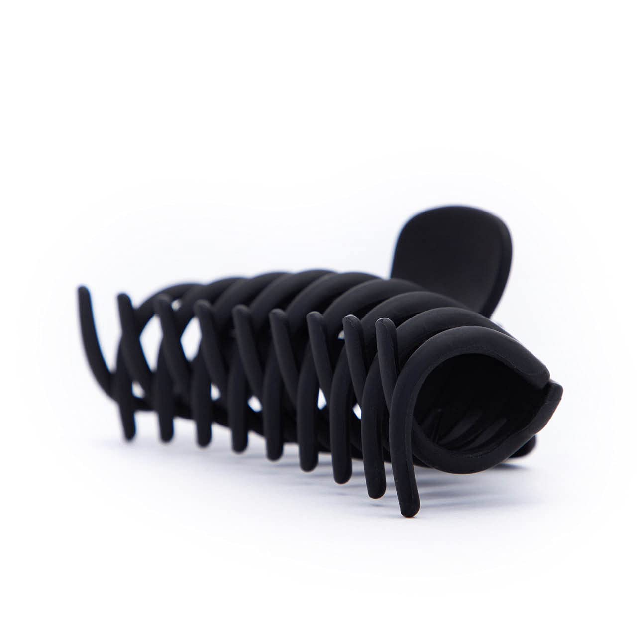 Kitsch Recycled Plastic Large Oversized Matte Hair Clips for Women & Girls - Strong Hold Big Claw Clips for Thick Hair (Black) | Perfect for Updos, Ponytails & Everyday Hairstyles