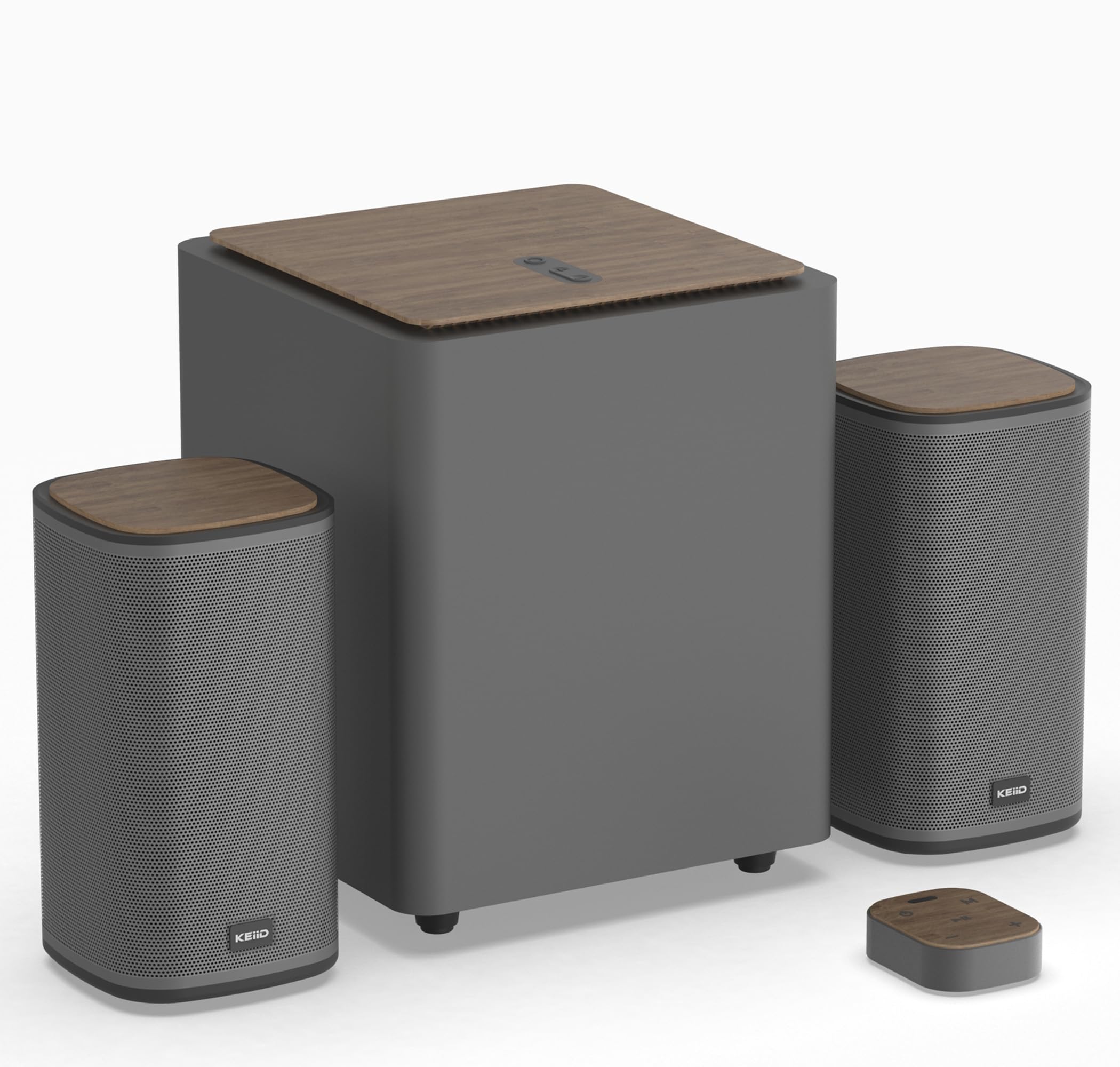 2.1 Bluetooth Computer Speakers with Wireless Subwoofer & Touchpad - Wireless PC Speakers for Desktop, Laptop, Gaming - 4 EQ Modes, Hi-Fi Sound Quality - Perfect for Home Office, Gaming Setup & Music Listening