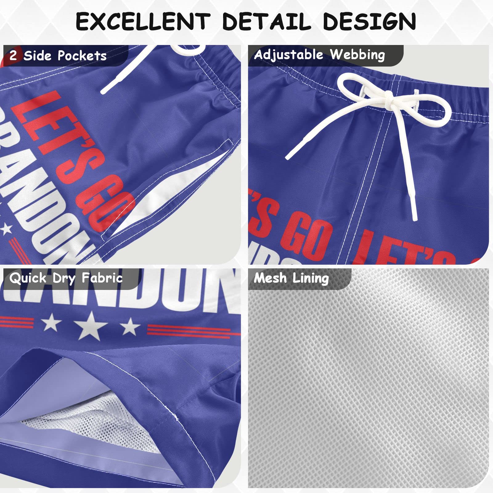 **Boys' Quick-Dry Swim Trunks with UPF 50+ Sun Protection - Toddler & Kids Swim Shorts for Beach, Pool & Water Play**