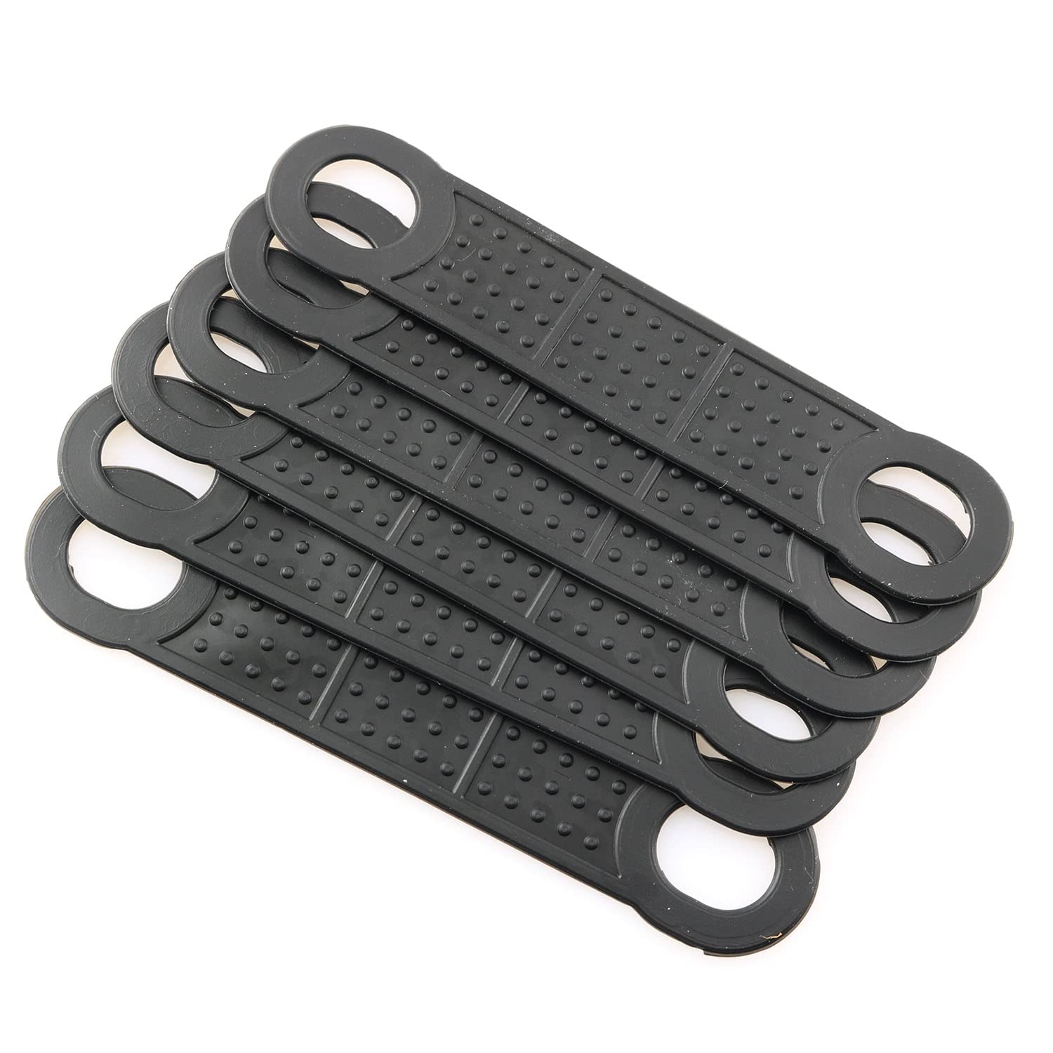 40pcs Non-Slip Rubber Clothes Hanger Grips - Windproof Clothes Hanging Accessories for Wardrobe Organization (Black) | Perfect for Closet, Laundry Room & Travel Use