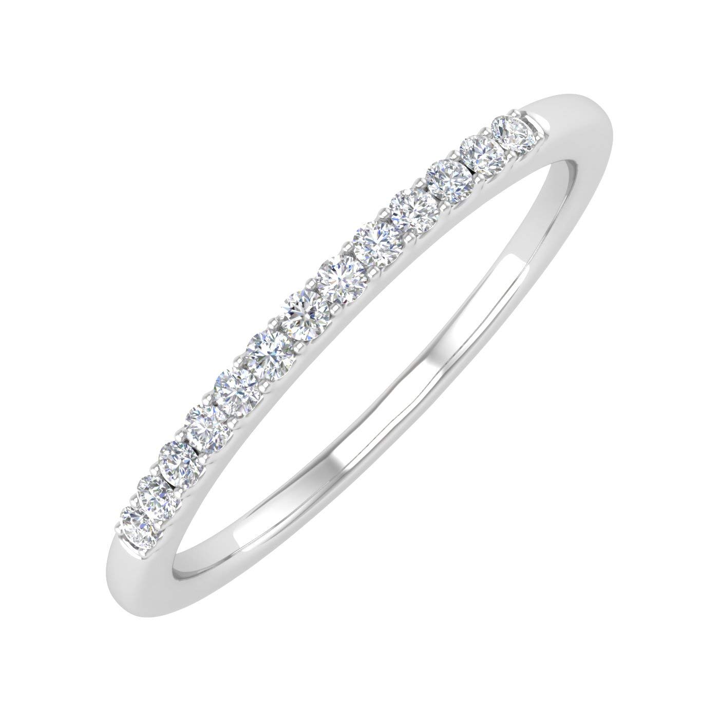1/10 Carat Diamond Anniversary Ring Band in 10K Gold - Elegant Wedding & Engagement Jewelry for Women - Perfect for Anniversaries, Proposals & Special Occasions