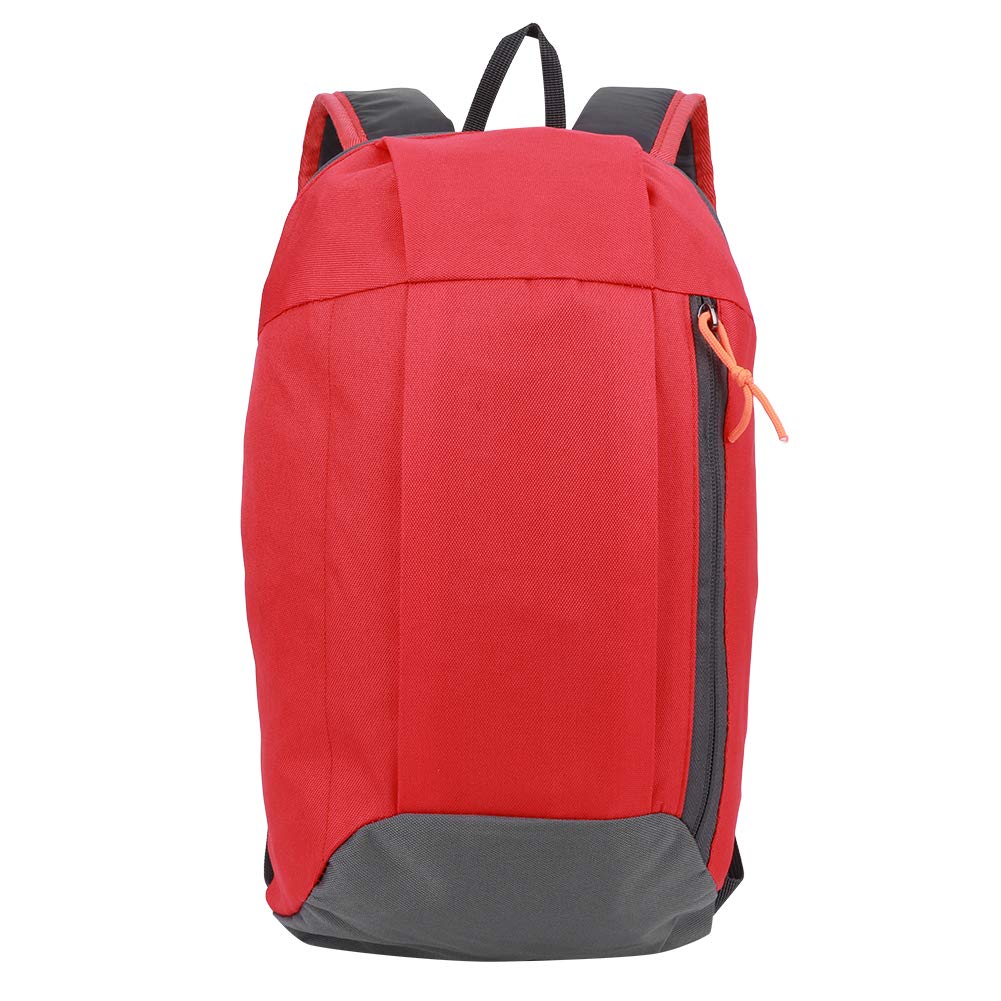 Unisex Sports Backpack - Lightweight Nylon for Travel, Hiking & Cycling (Red)