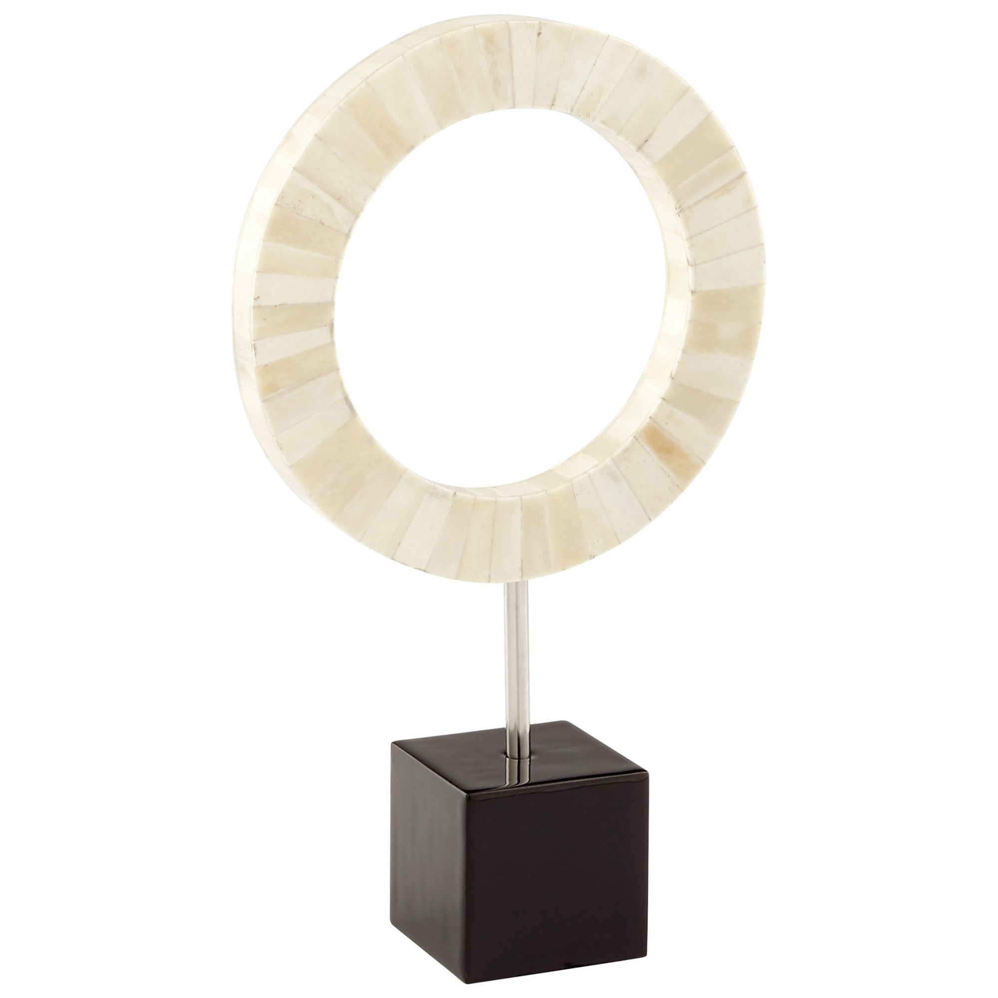 Cyan Design 08062 Olympian Sculpture - Bone & Black Medium Size - Elegant Home Decor for Living Room, Office, or Gift