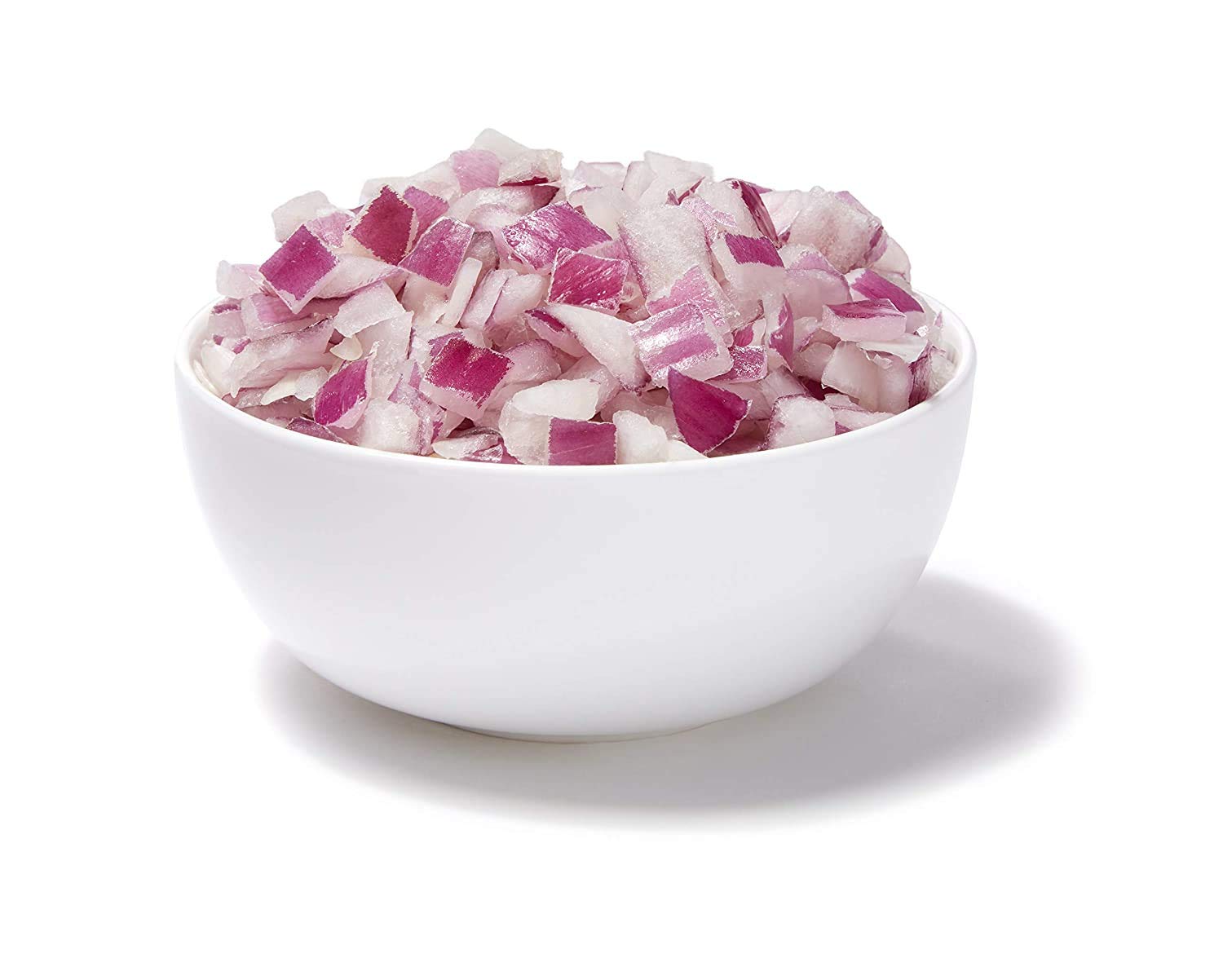 Amazon Fresh Diced Red Onion 10 Oz - Fresh & Convenient Pre-Cut Onions for Salads, Burgers, Tacos & Meal Prep