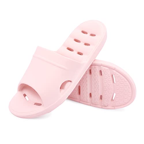 LM Women's Non-Slip Shower Slippers - Comfortable Bathroom Sandals for Home, Dorm & Spa Use - Soft House Slippers for Indoor/Outdoor Wear