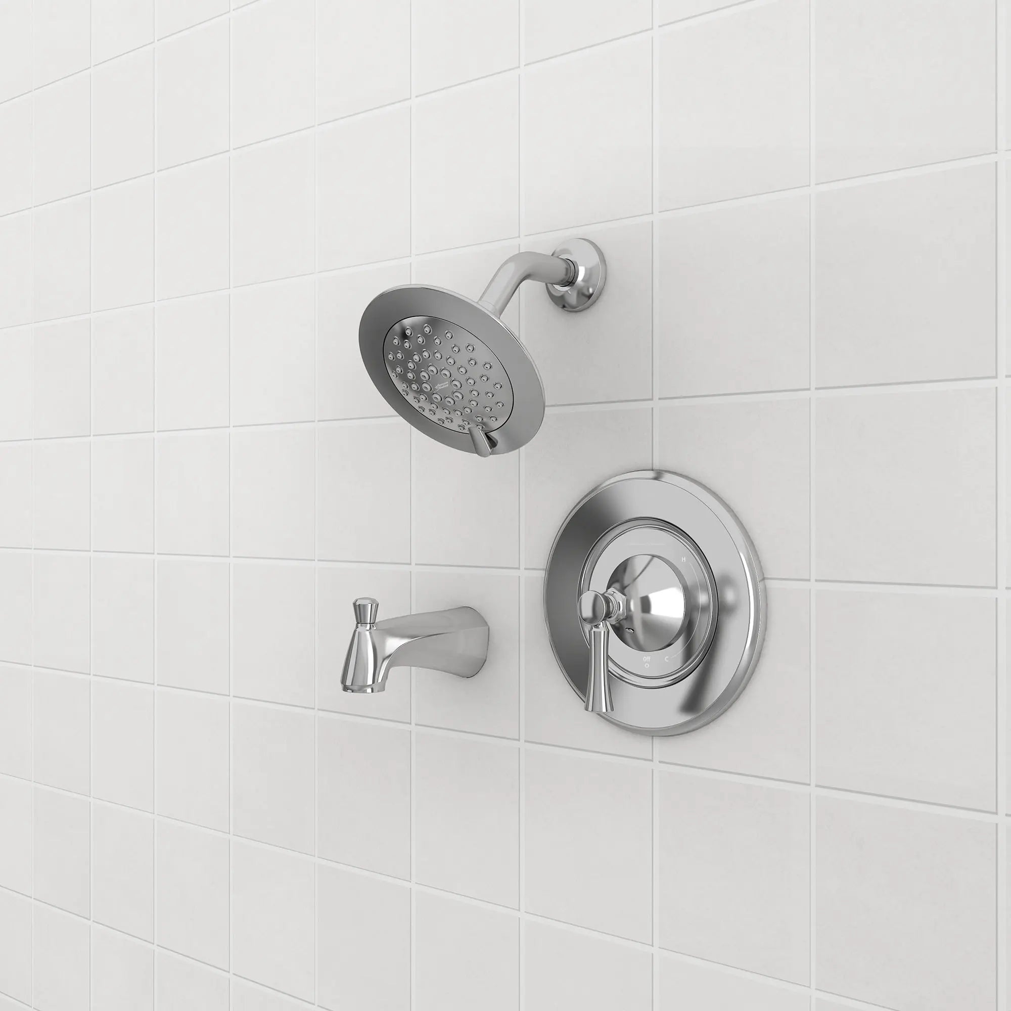 Chancellor® 1.8 GPM/6.8 LPM Tub and Shower Trim Kit with Ceramic Disc Valve Cartridge & Lever Handle - Perfect for Bathroom Renovation and Modern Home Upgrades