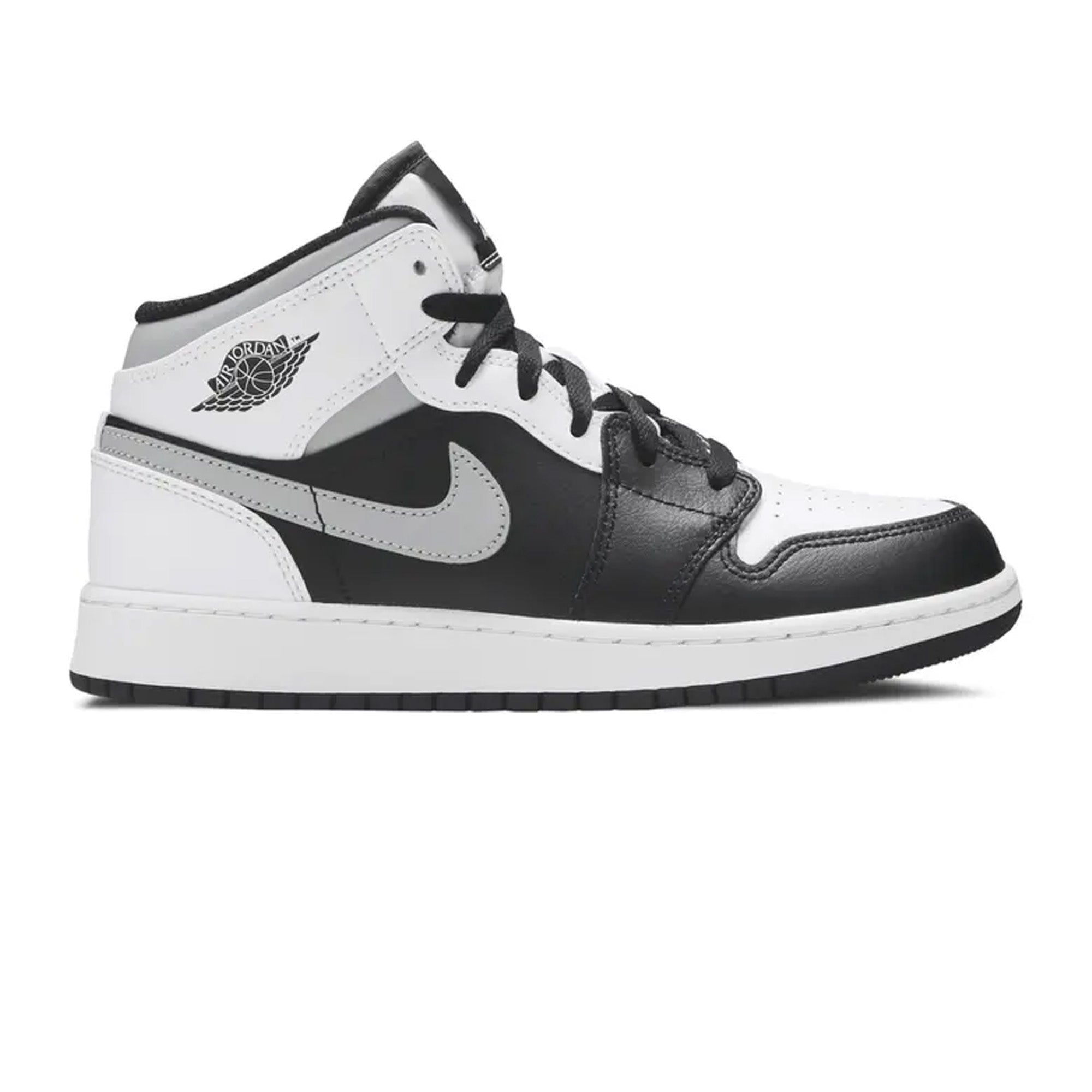 Air Jordan 1 Mid 'White Shadow' GS Sneakers - Basketball Shoes for Girls & Women - Perfect for Casual Wear, Sports & Street Fashion
