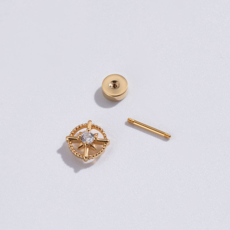 20G Tiny Flat Back Labret Stud - Helix, Daith, Cartilage Piercing Jewelry for Men & Women | Perfect for Everyday Wear & Special Occasions