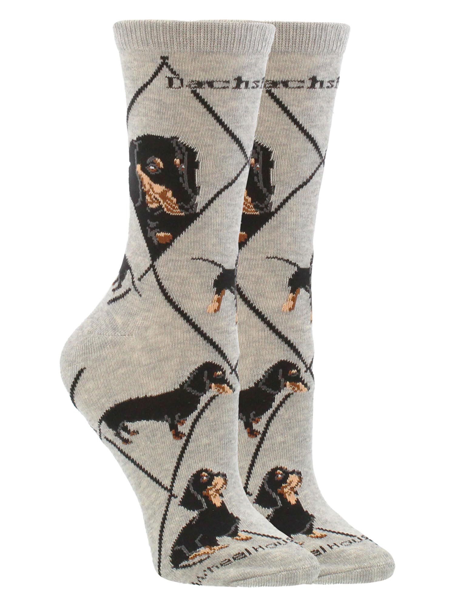 Women's Dachshund Socks - Cute Wiener Dog Socks Size 9-11 - Perfect Gift for Dog Lovers - Great for Casual Wear, Gifts & Dachshund Themed Parties