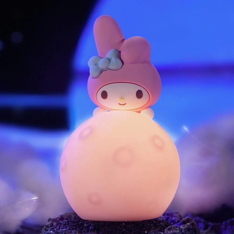 Sanrio Moon LED Night Light - Cute & Soft Glow for Kids Room, Nursery, Bedroom - Perfect for Nighttime Comfort & Decor