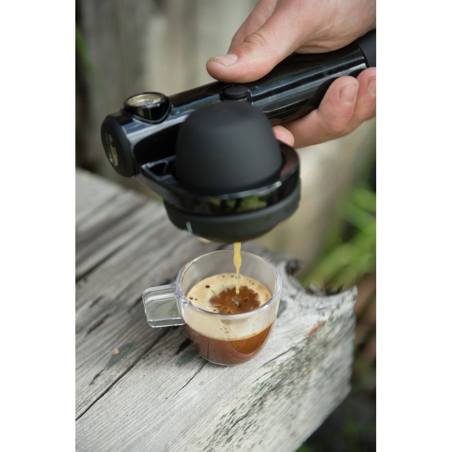 Handpresso Outdoor Espresso Maker Set - Portable Manual Coffee Pump & Insulated Thermo Flask for Camping, Hiking & Travel