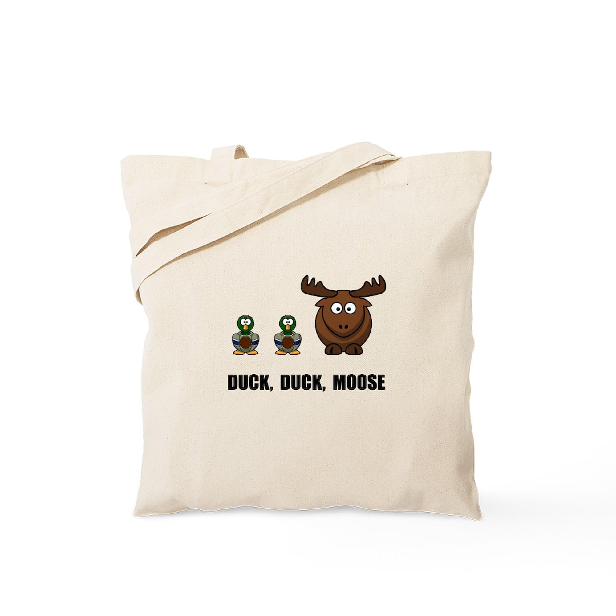 Duck Duck Moose Canvas Tote Bag - Eco-Friendly Reusable Shopping Bag for Groceries, Beach & Daily Use | Natural Cotton Carryall