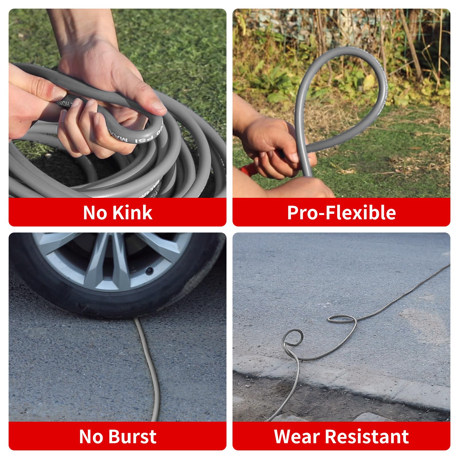 4200PSI Heavy Duty Pressure Washer Hose 100ft - 3/8
