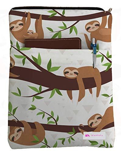 Sloths On Branches Book Sleeve - Protective Cover for Hardcover & Paperback Books - Perfect Gift for Book Lovers - Use for Reading, Travel, School & Office