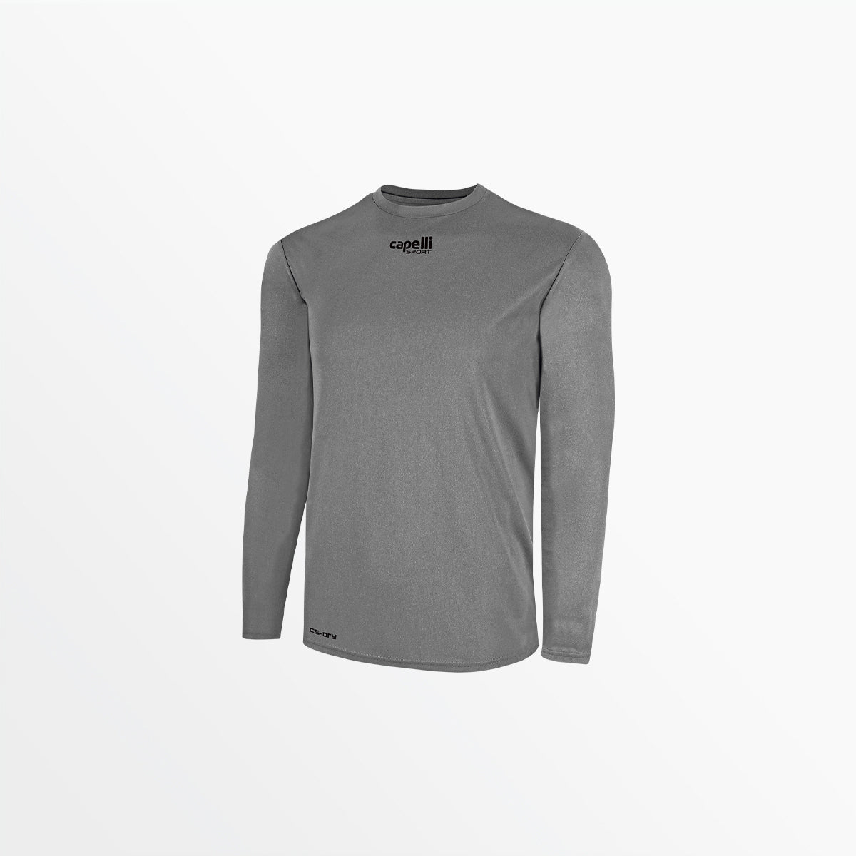 Youth Basics Crew Neck Long Sleeve Polyester T-Shirt - Comfortable Casual Wear for School, Sports & Everyday Activities