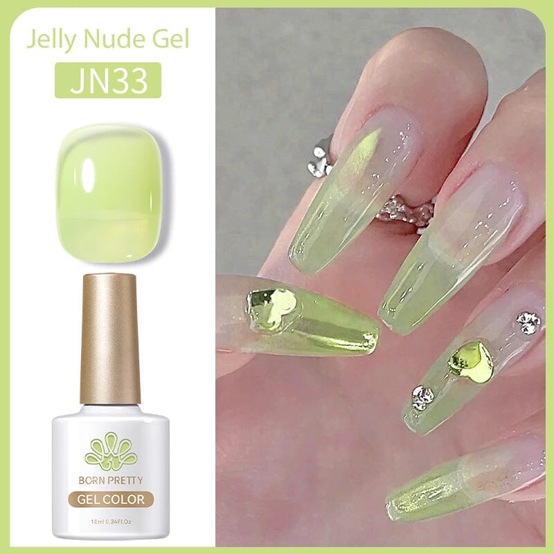 10ml Jelly Nude Gel JN33 - Natural-Looking Nail Polish for a Flawless Manicure - Perfect for Daily Wear, Special Occasions & Nail Art Designs