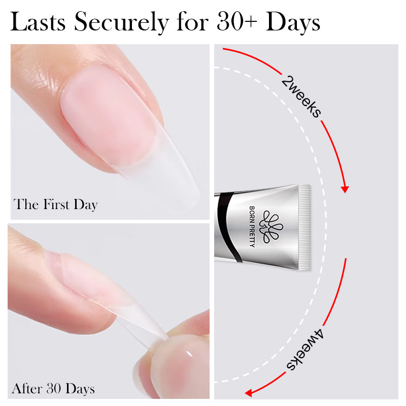 30ml Solid Nail Tips Gel - Professional Strength Acrylic Nail Glue for Long-Lasting Manicures - Perfect for Nail Extensions, Salon Use & DIY Nail Art at Home