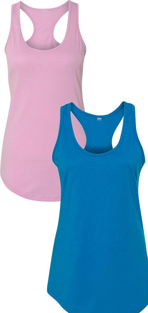 Next Level Apparel Women's Slim Fit Racerback Tank Top - Soft Breathable Workout Shirt for Yoga, Running & Gym | Athletic Activewear Tops