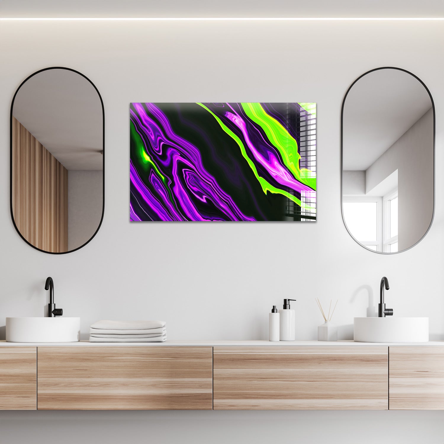 Vibrant Purple & Green Neon Lights - LED Party Decorations for Home, Events & Nightclubs - Perfect for Halloween, Raves & Themed Parties