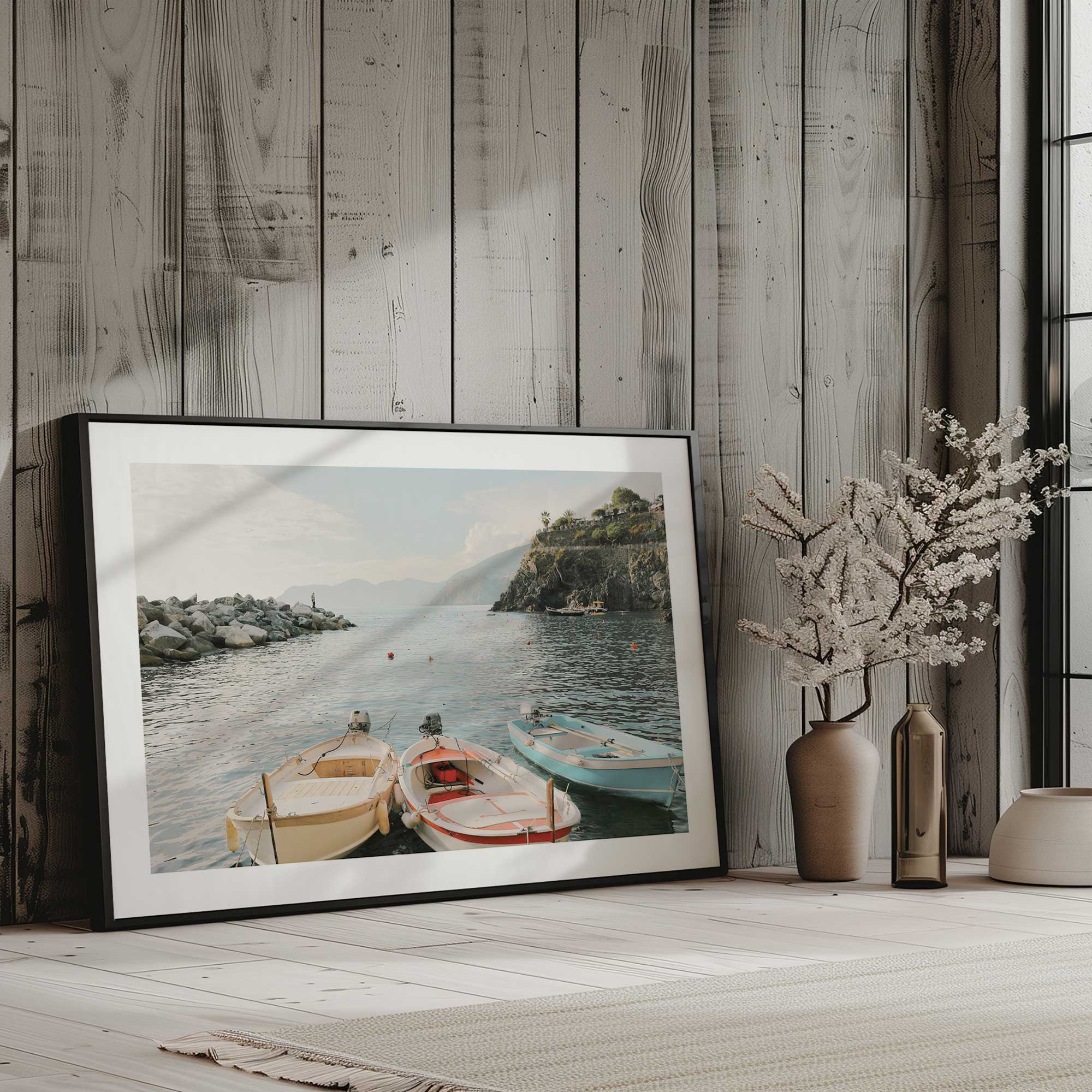 Dockside Dreams Print - Coastal Wall Art Decor for Beach House, Living Room & Bedroom | Nautical Themed Home Decor for Seaside & Ocean Lover Gifts