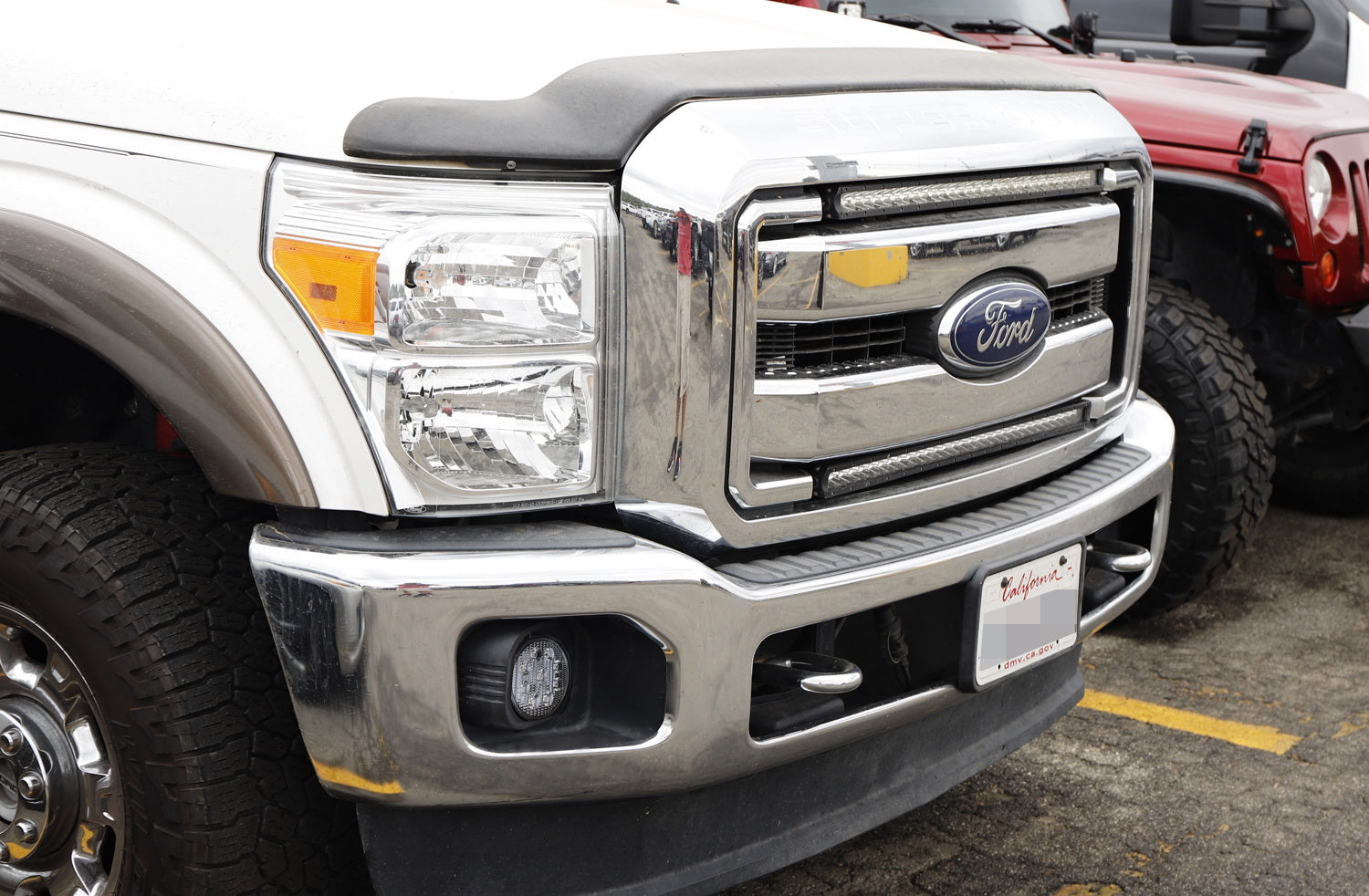 27W LED Fog Light & Driving Light Kit with Bezels, Brackets & Wiring - Compatible with Ford F250 F350 F450 (2011-2016) - Enhanced Visibility for Off-Roading, Night Driving & Bad Weather Conditions