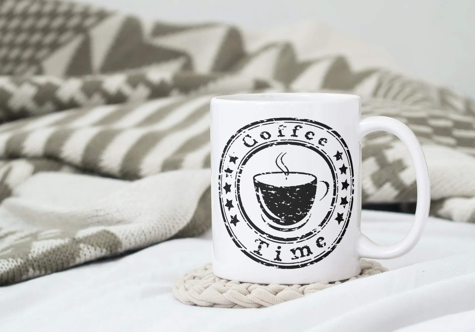 USA Printed 11oz White Coffee Mug - Perfect for Home & Office
