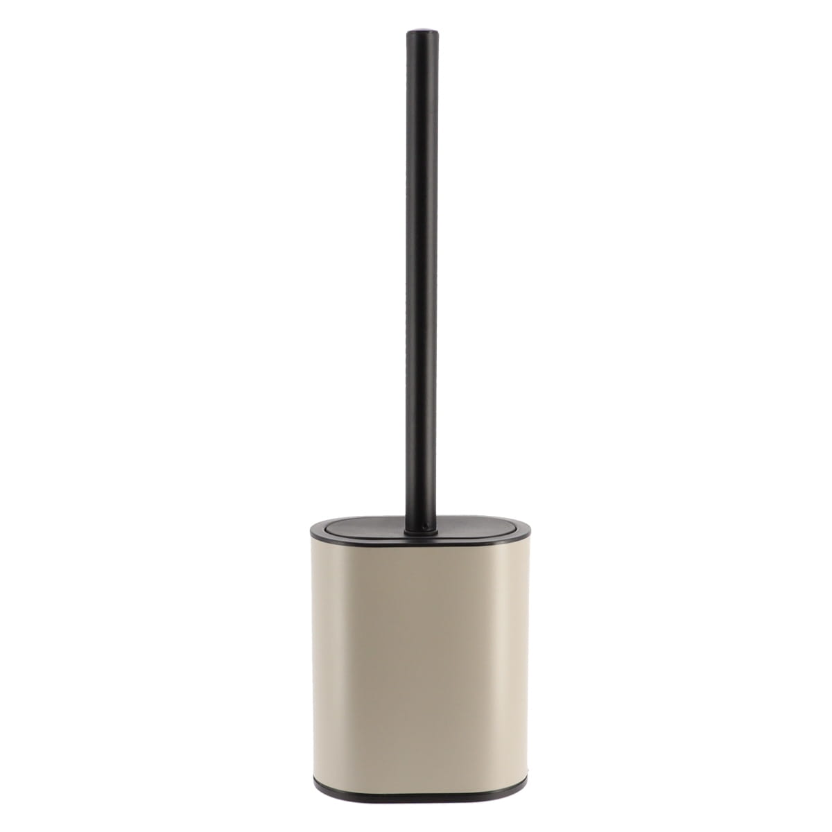 Flat Silicone Toilet Brush with Metal Holder - Easy Clean Bathroom Scrubber for Toilet Bowl Cleaning - Perfect for Home, RV & Boat Bathrooms