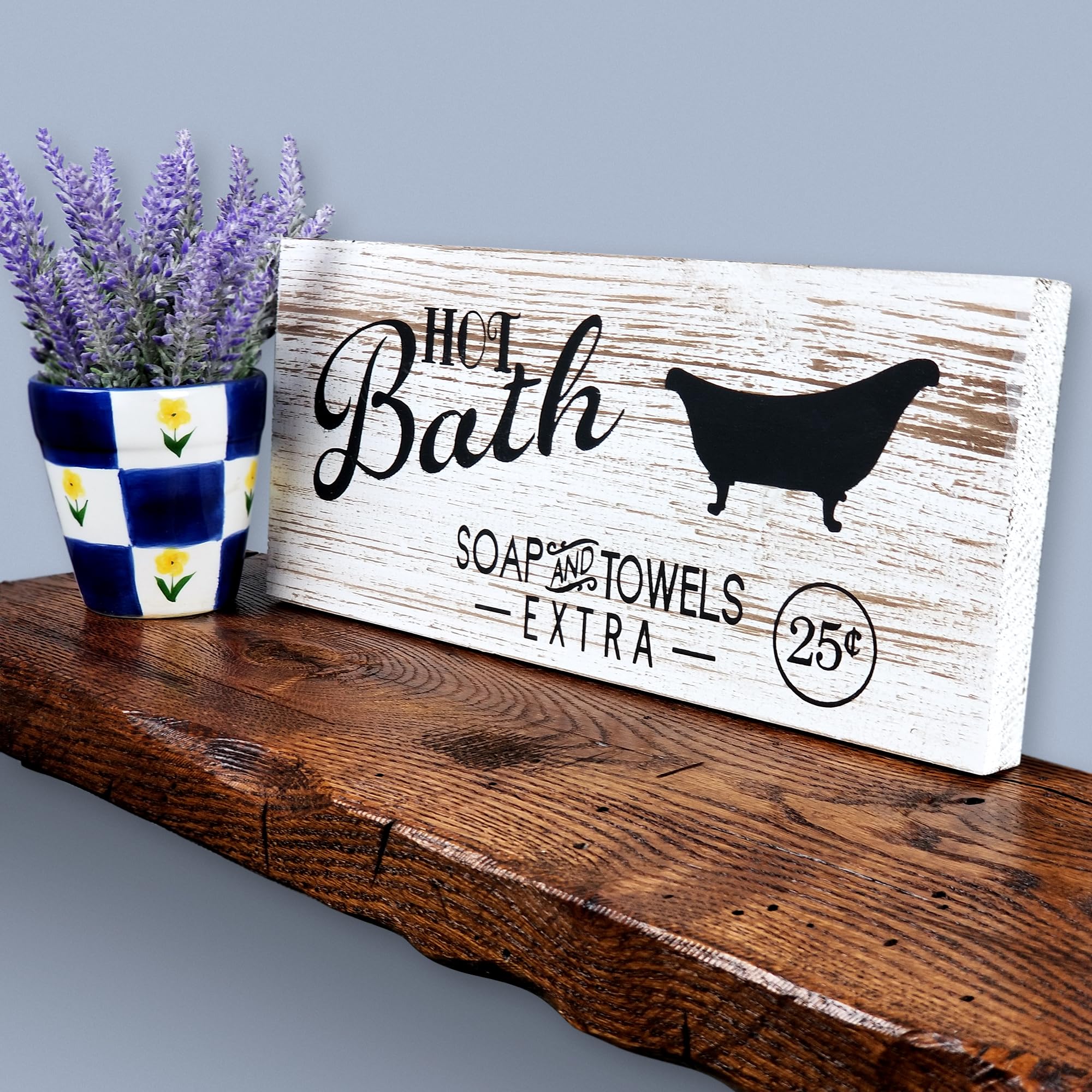 Rustic Floating Shelves - Reclaimed Wood Wall Shelves for Farmhouse Decor | Oak Floating Shelf for Living Room, Kitchen, Bedroom & Bathroom Storage