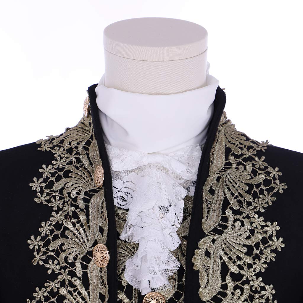 18th Century Colonial Rococo Costume for Men - Victorian Court Suit Outfit | Perfect for Cosplay, Historical Reenactments, Theater Performances & Halloween Costumes