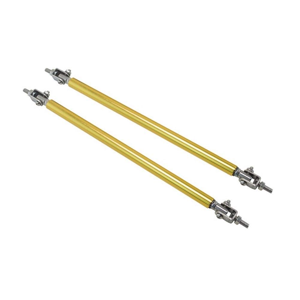 HIGHER MEN 2PCS Universal Adjustable Front Bumper Lip Splitter Strut Brace Rod - 20CM Durable Car Body Support Bar for Enhanced Vehicle Stability (Yellow) - Perfect for Sports Cars & Performance Upgrades