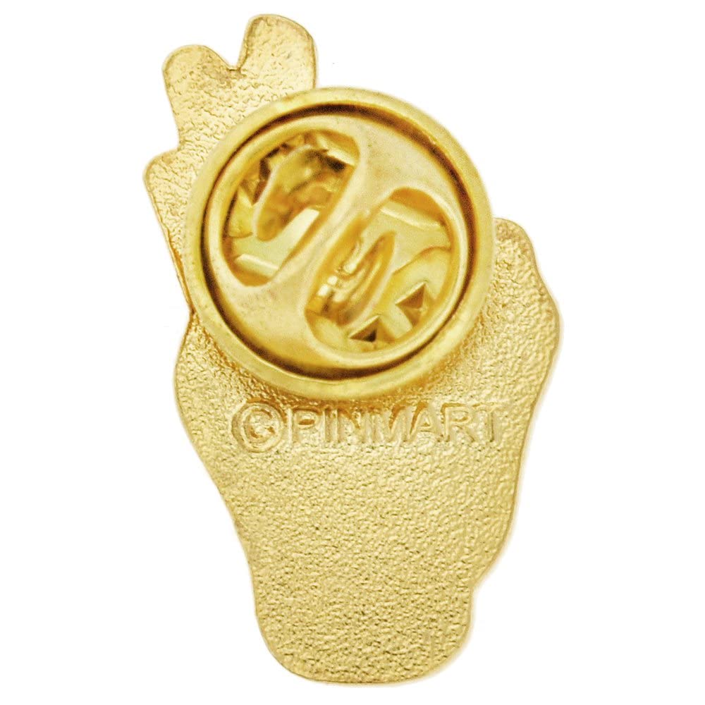 Gold Plated OK Hand Sign Language Lapel Pin - American Sign Language ASL Gift for Teachers, Students & Deaf Community - Perfect for Jackets, Hats & Backpacks