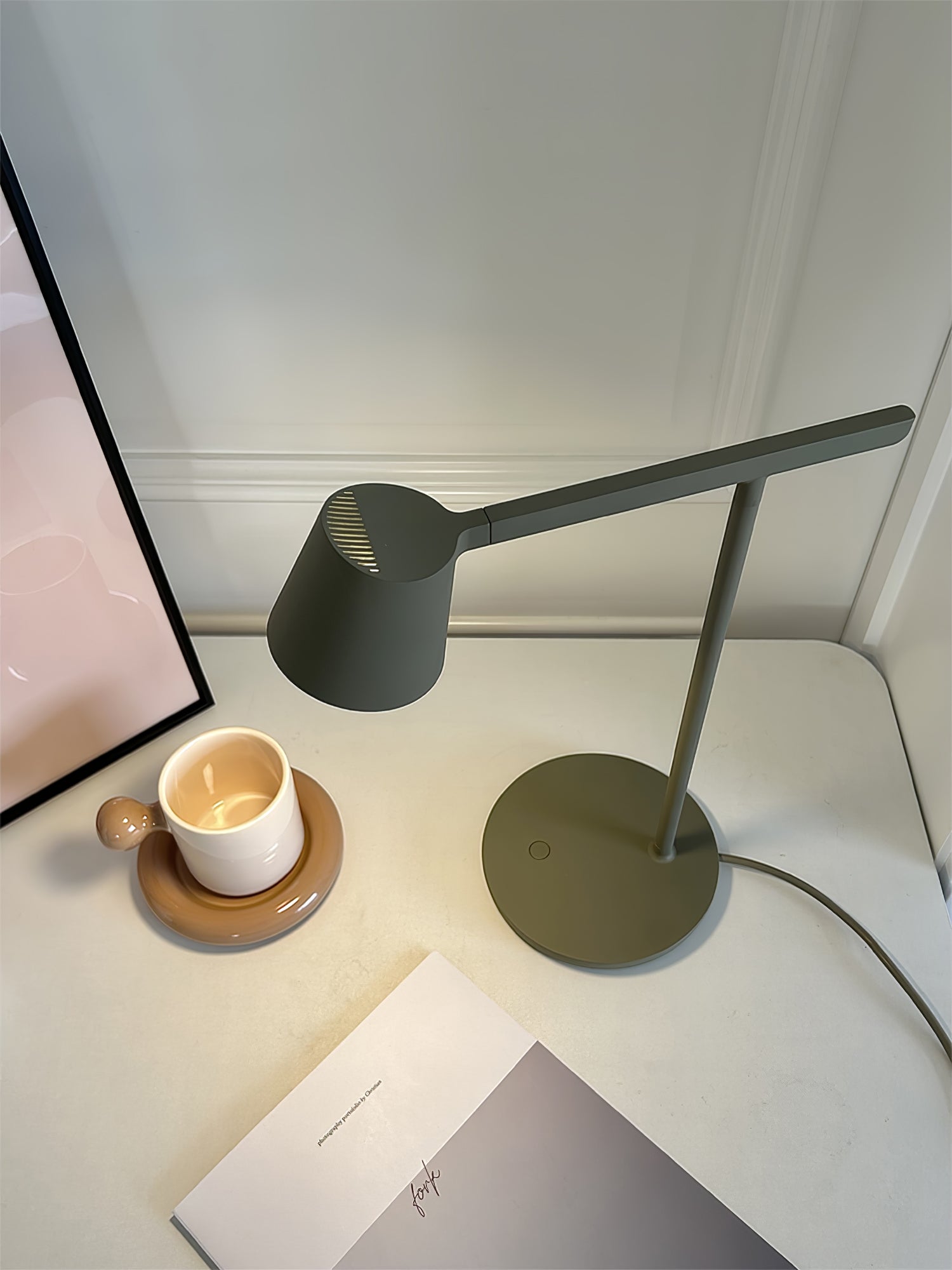 Modern LED Tip Table Lamp - Adjustable Brightness & USB Charging for Bedroom, Office & Living Room - Perfect for Reading, Working & Relaxing