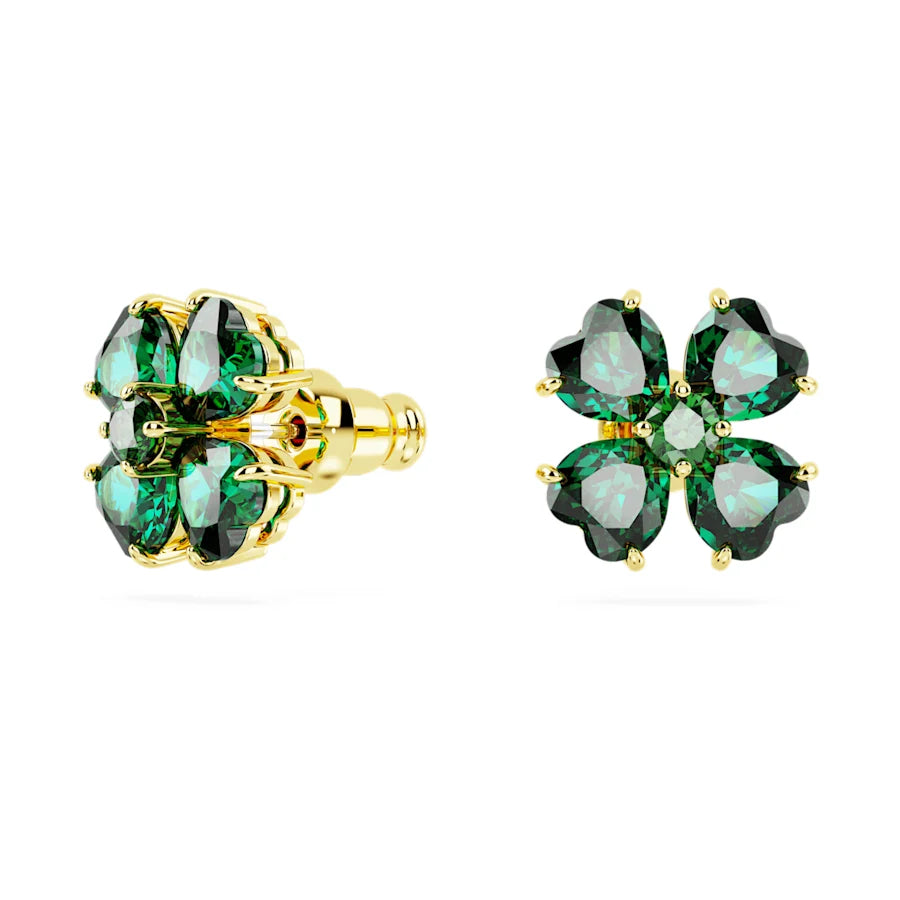Idyllia Stud Earrings for Women - Minimalist Gold Plated Cubic Zirconia Earrings - Perfect for Everyday Wear, Office, Date Night & Special Occasions