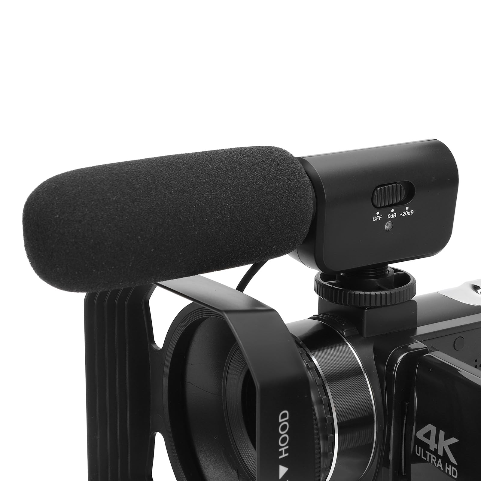 4K 56MP 18X Digital Camcorder with 3in Rotating Screen - VBESTLIFE Video Camera with Stabilizer, Mic, Fill Light & Lens Hood for Vlogging, YouTube, Travel & Family Recording