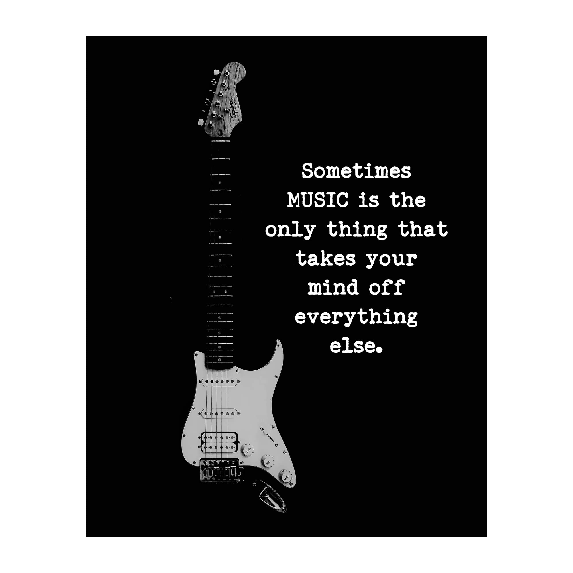Music Takes Your Mind Off Everything Else