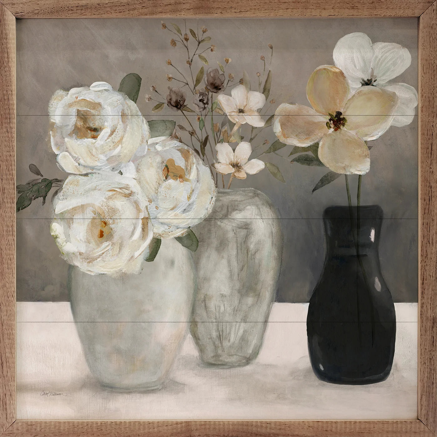 Contrasting Focus II By Carol Robinson - Premium Wood Framed Art Print - Perfect for Living Room, Bedroom & Office Decor