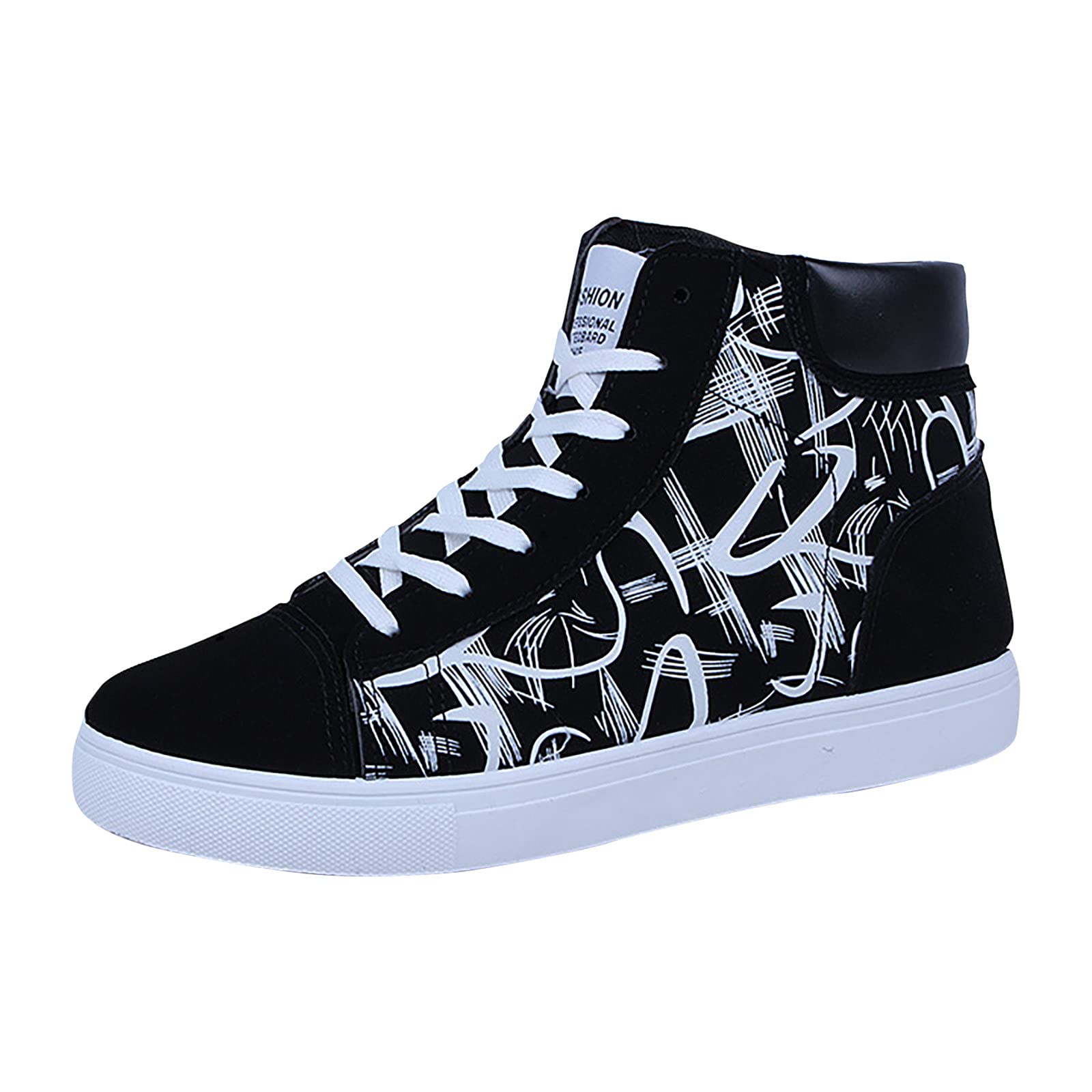 Men's Casual Canvas Sneakers - Breathable Lace-Up Flat Shoes for Walking & Everyday Wear | Comfortable & Stylish for Outdoor Activities & Daily Use
