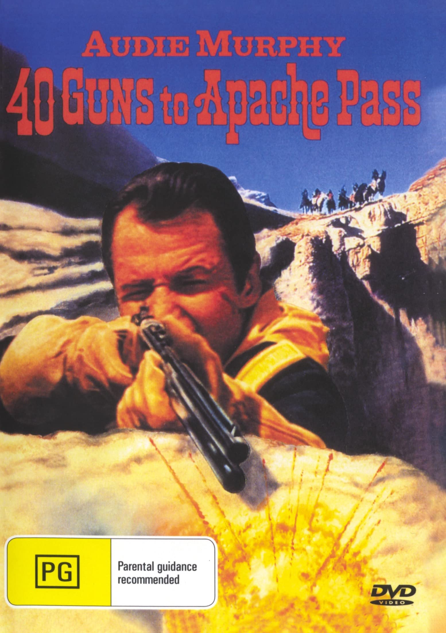 40 Guns To Apache Pass - Classic Western Movie DVD | Action, Adventure Film | Perfect for Western Fans & Movie Collectors | Great for Home Theater Nights & Western-Themed Parties