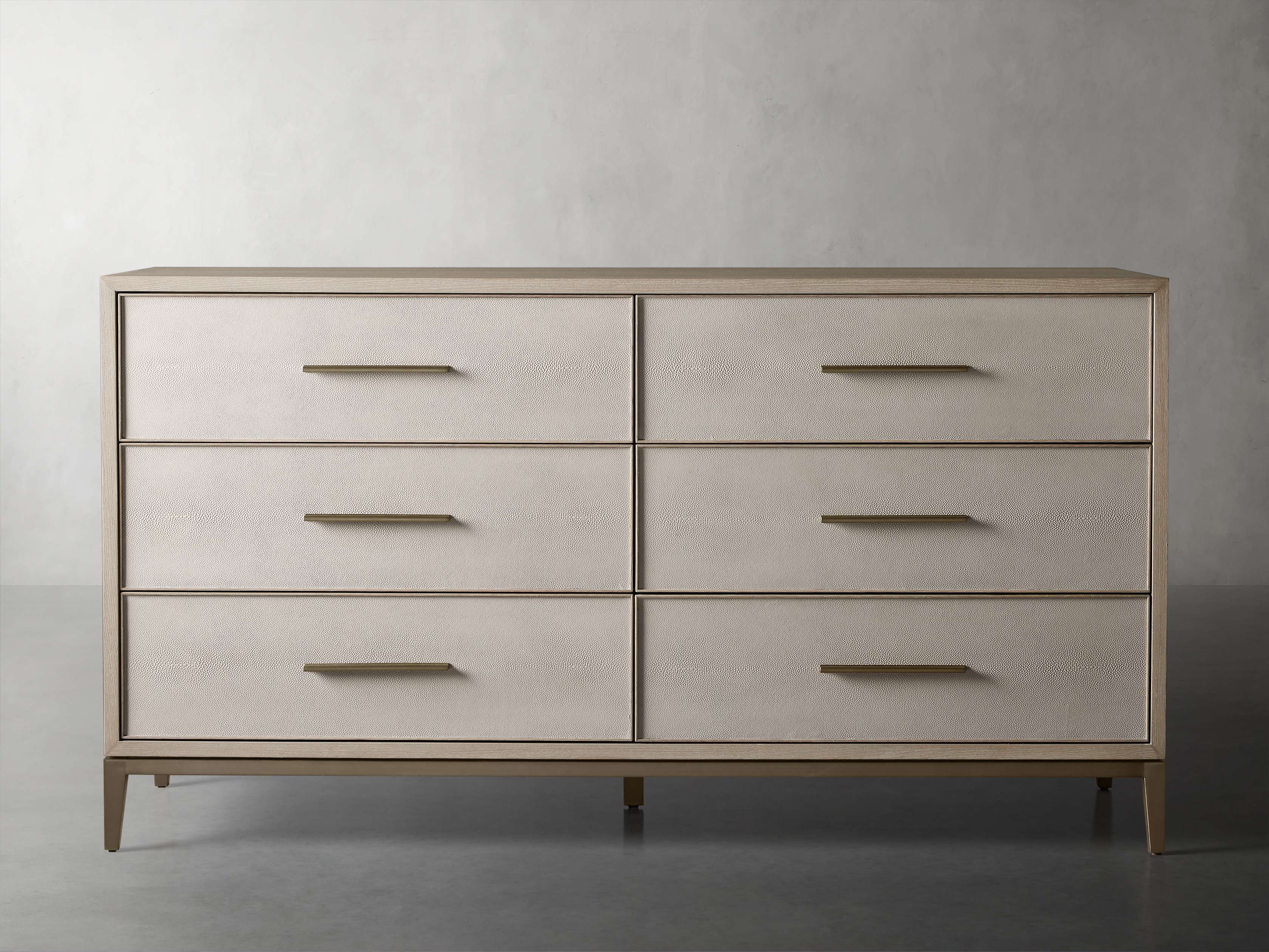 Malone Six Drawer Dresser - Solid Wood Bedroom Chest of Drawers for Clothes Storage | Perfect for Master Bedroom, Guest Room & Dorm Organization