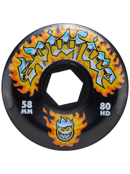 Spitfire 80HD Chrome Venom Conical Cruiser Wheels - High Performance Skateboard Wheels for Smooth Cruising & Street Skating | Perfect for Commuting & Urban Riding