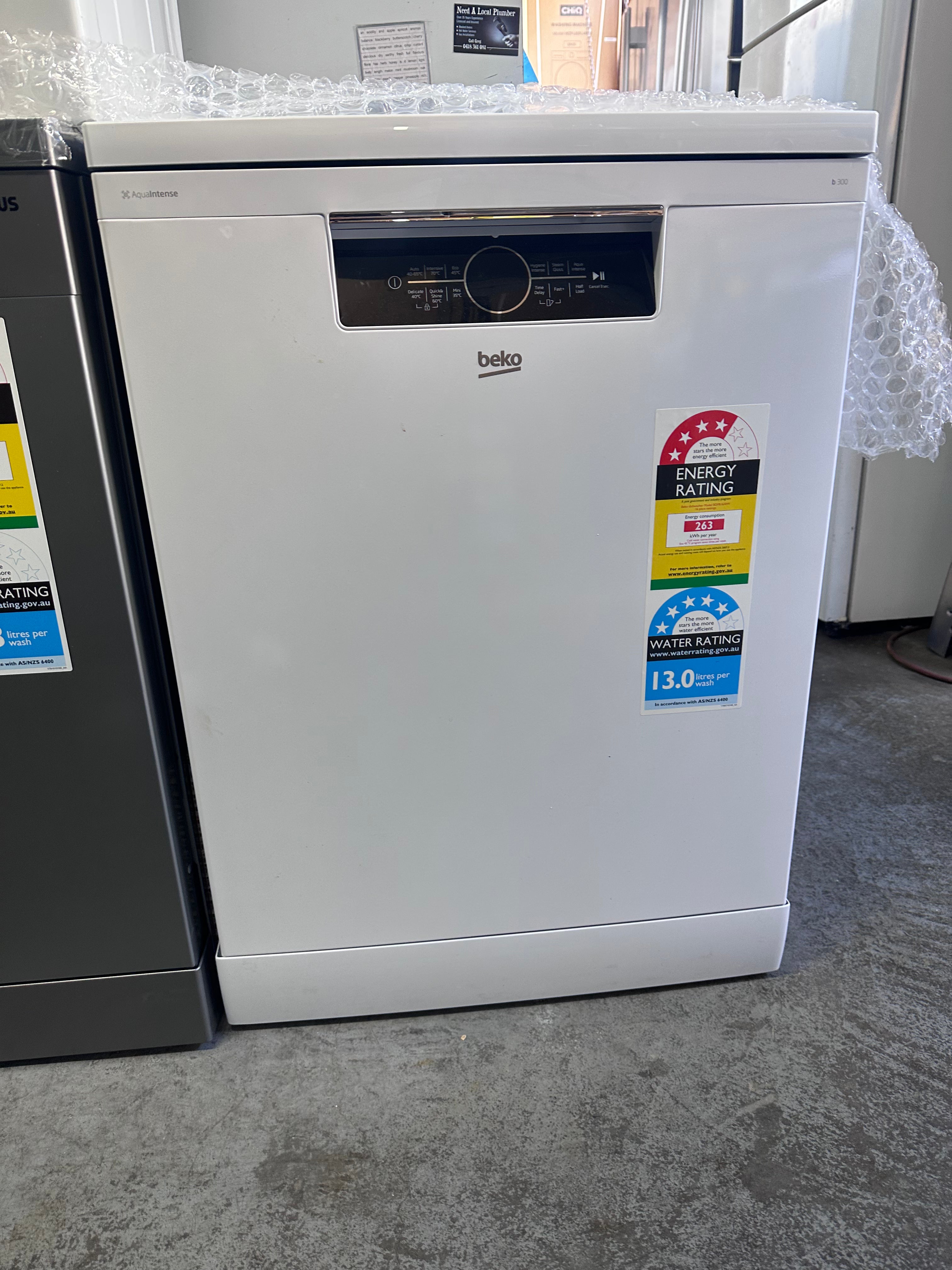 Beko BDFB1630W 16 Place Freestanding Dishwasher in White - Factory Second | Perfect for Large Families & Open Kitchen Spaces